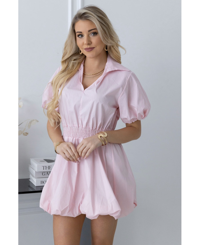 Sukienka Moden Pudrowy Róż