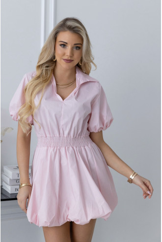 Sukienka Moden Pudrowy Róż