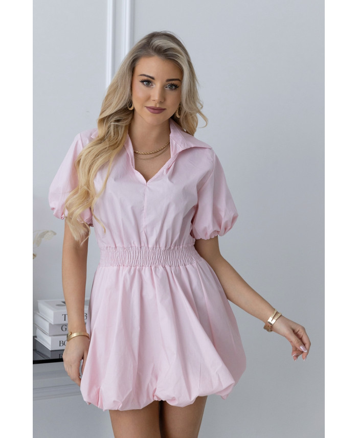 Sukienka Moden Pudrowy Róż