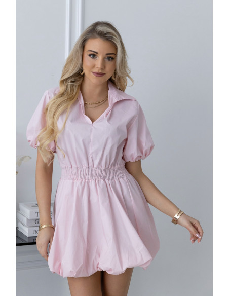 Sukienka Moden Pudrowy Róż