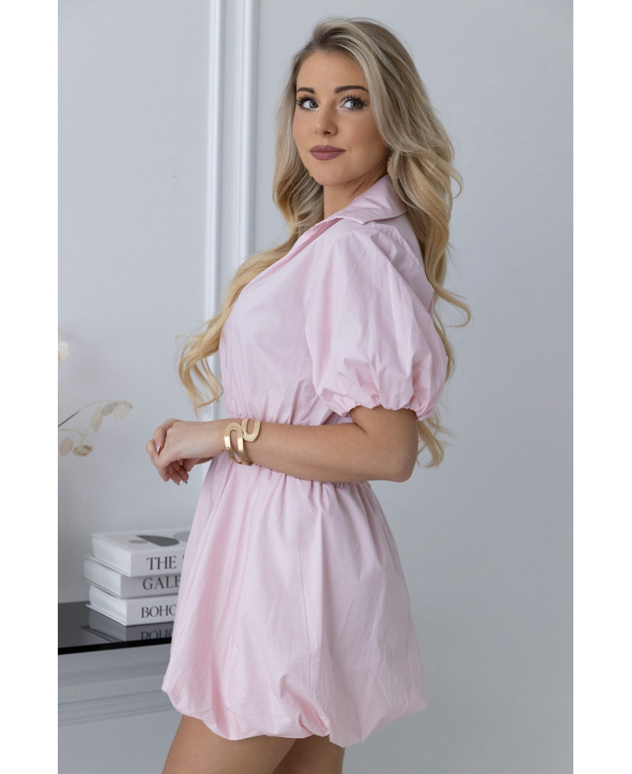 Sukienka Moden Pudrowy Róż