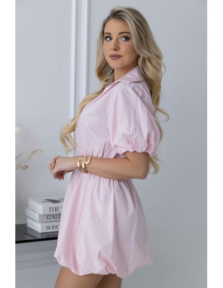 Sukienka Moden Pudrowy Róż