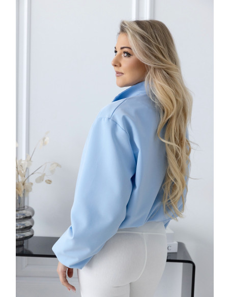 Kurtka Bomberka Folow Błękitna