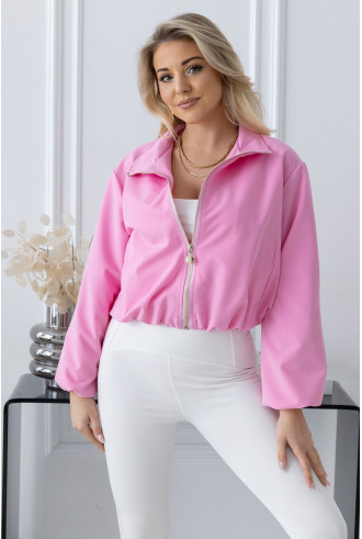 Kurtka Bomberka Folow Różowa