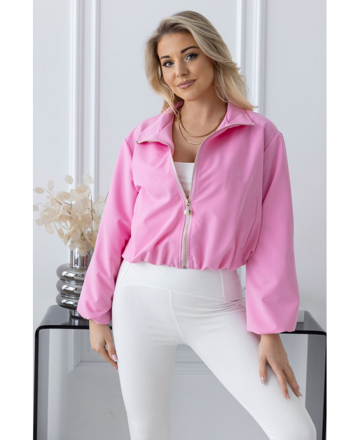 Kurtka Bomberka Folow Różowa