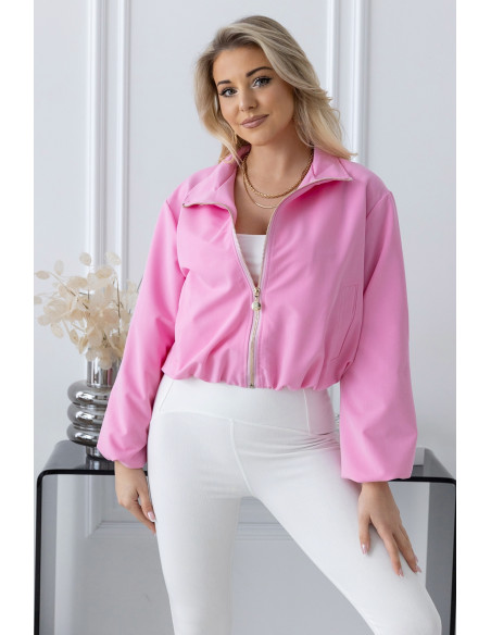 Kurtka Bomberka Folow Różowa