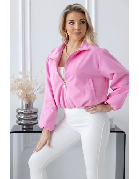 Kurtka Bomberka Folow Różowa