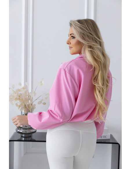 Kurtka Bomberka Folow Różowa