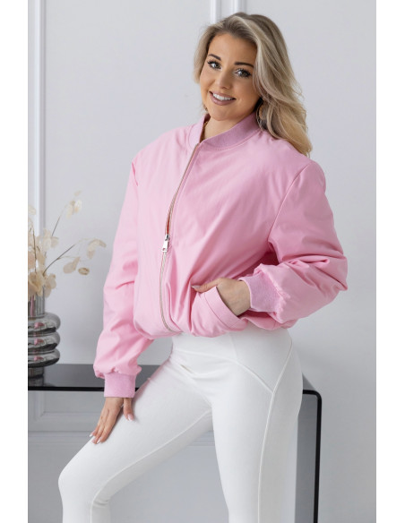 Kurtka Bomberka Sigma Różowa