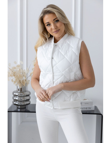 Kamizelka Pikowana Biała