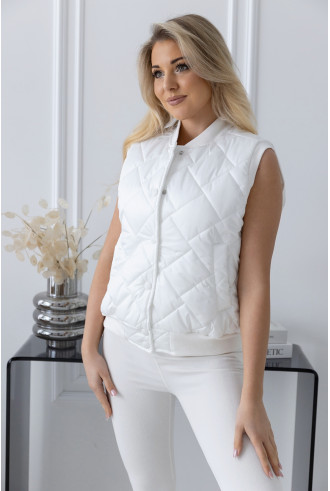 Kamizelka Pikowana Biała 2