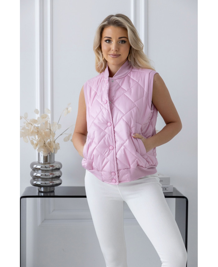 Kamizelka Pikowana Różowa