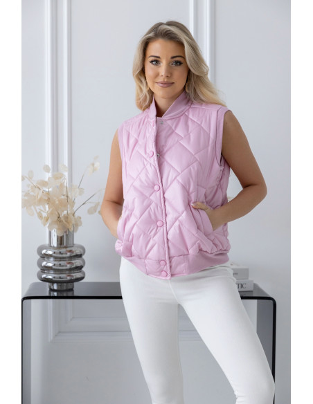 Kamizelka Pikowana Różowa