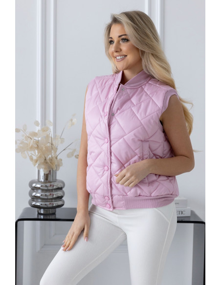 Kamizelka Pikowana Różowa