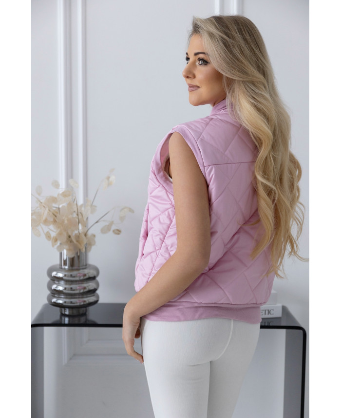 Kamizelka Pikowana Różowa