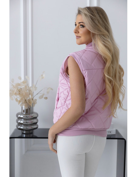 Kamizelka Pikowana Różowa