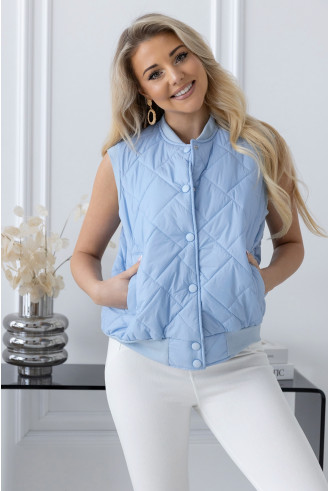 Kamizelka Pikowana Niebieska