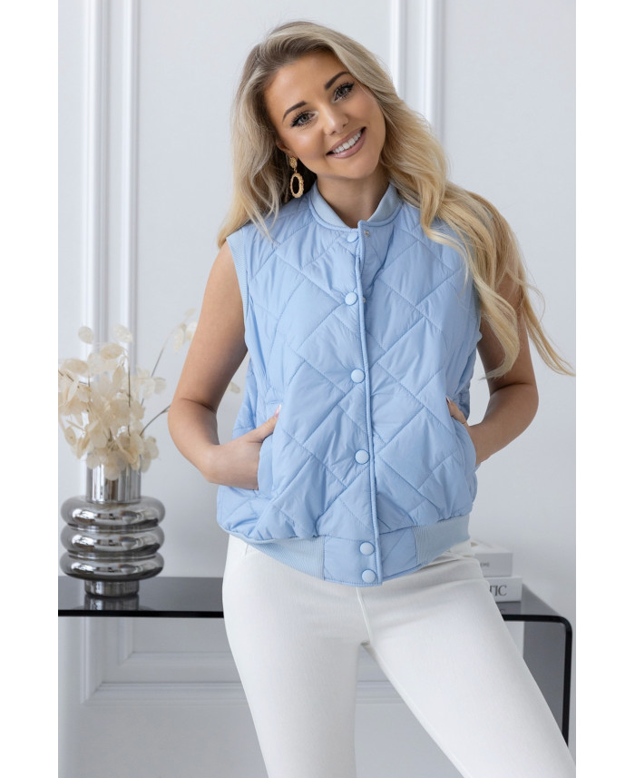 Kamizelka Pikowana Niebieska