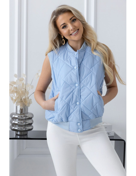 Kamizelka Pikowana Niebieska