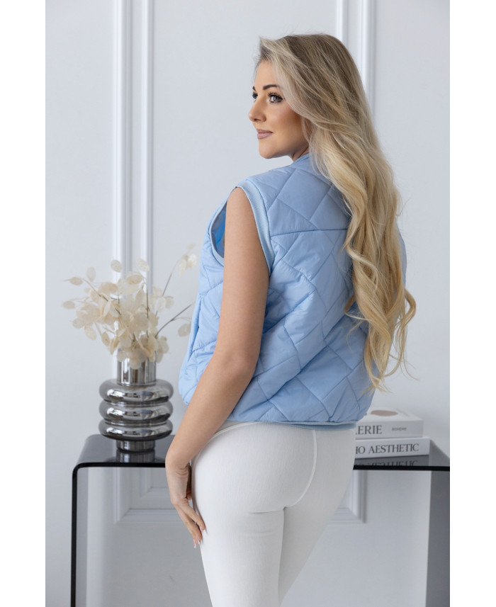 Kamizelka Pikowana Niebieska