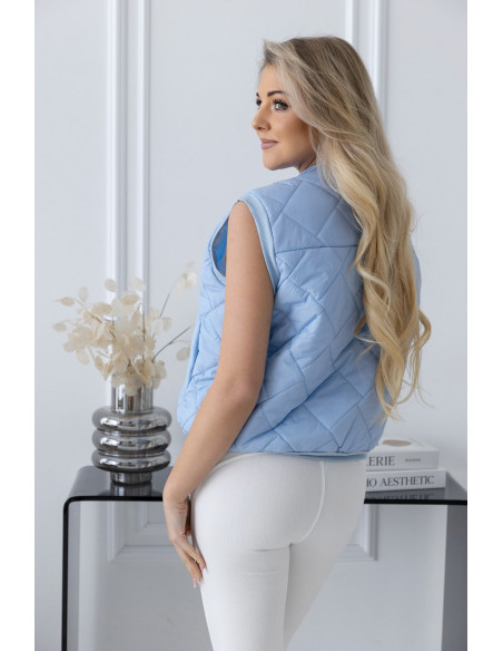 Kamizelka Pikowana Niebieska