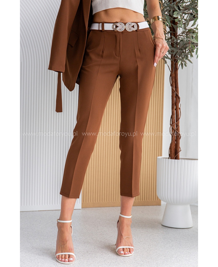 Komplet Elegancki Toma Brązowy