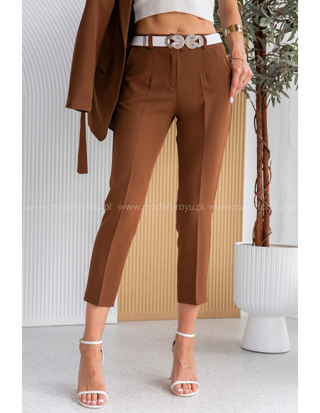 Komplet Elegancki Toma Brązowy