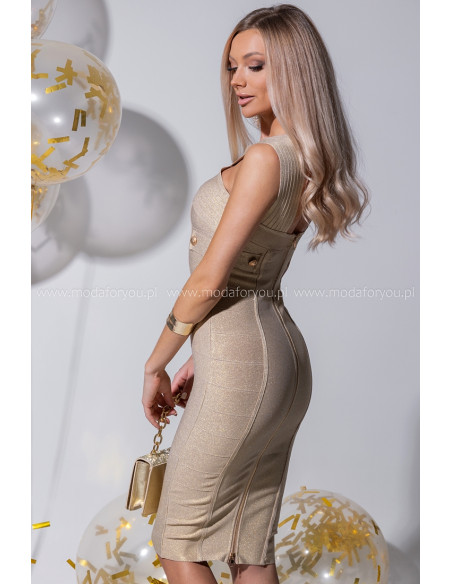 Sukienka Cherry Złota