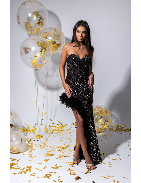 Sukienka Fox Czarno-Złota