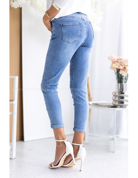 Spodnie Jeans Flower Pearl