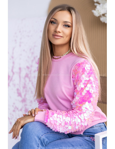 Sweterek Like You Różowa