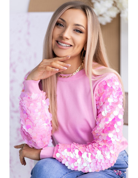 Sweterek Like You Różowa