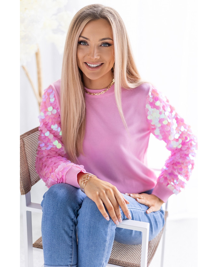 Sweterek Like You Różowa