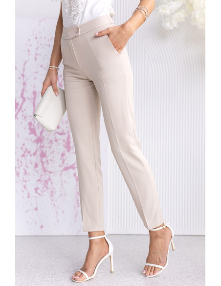 Spodnie Cygaretki Sorrt Beżowe