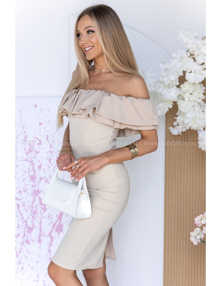 Sukienka Rene Beżowa