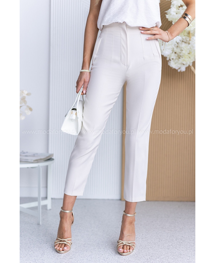 Spodnie Cygaretki Intel Jasny Beż