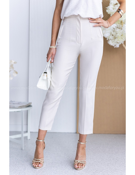 Spodnie Cygaretki Intel Jasny Beż