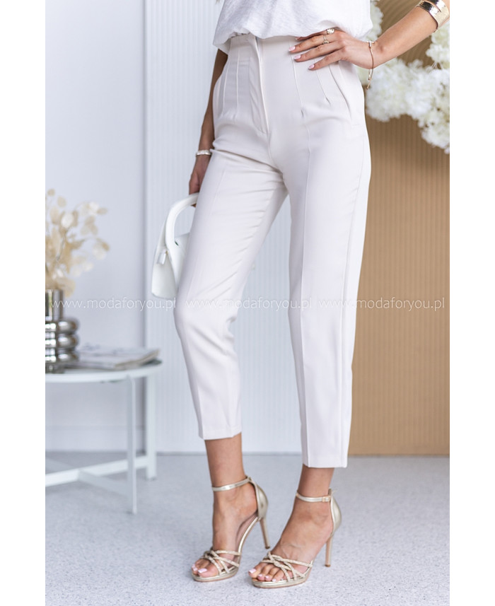 Spodnie Cygaretki Intel Jasny Beż