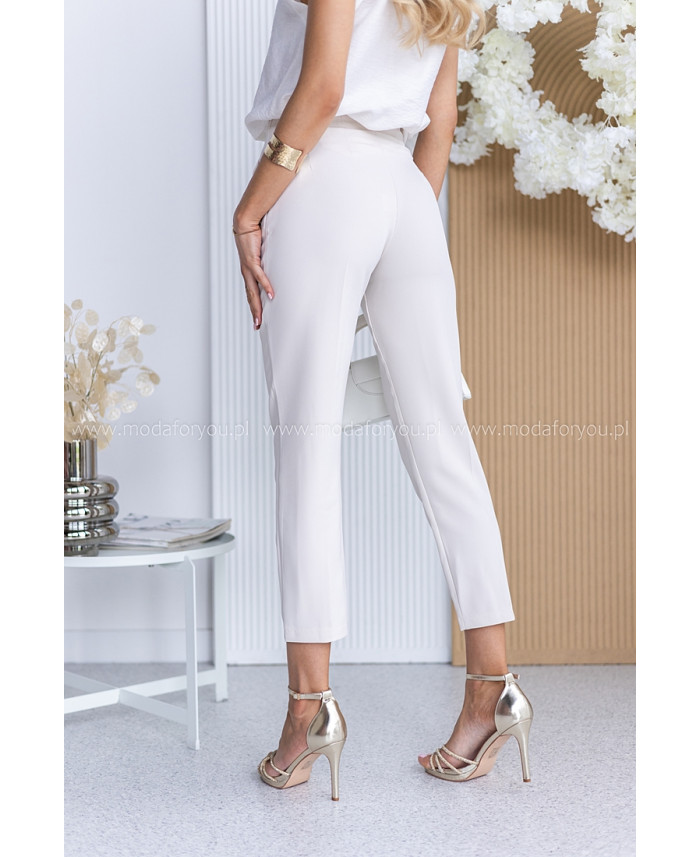 Spodnie Cygaretki Intel Jasny Beż