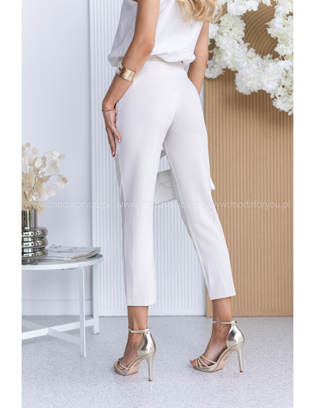 Spodnie Cygaretki Intel Jasny Beż