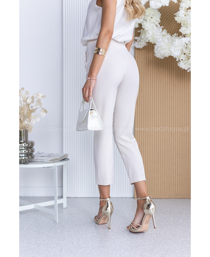 Spodnie Cygaretki Intel Jasny Beż