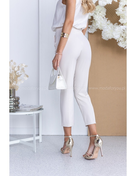 Spodnie Cygaretki Intel Jasny Beż