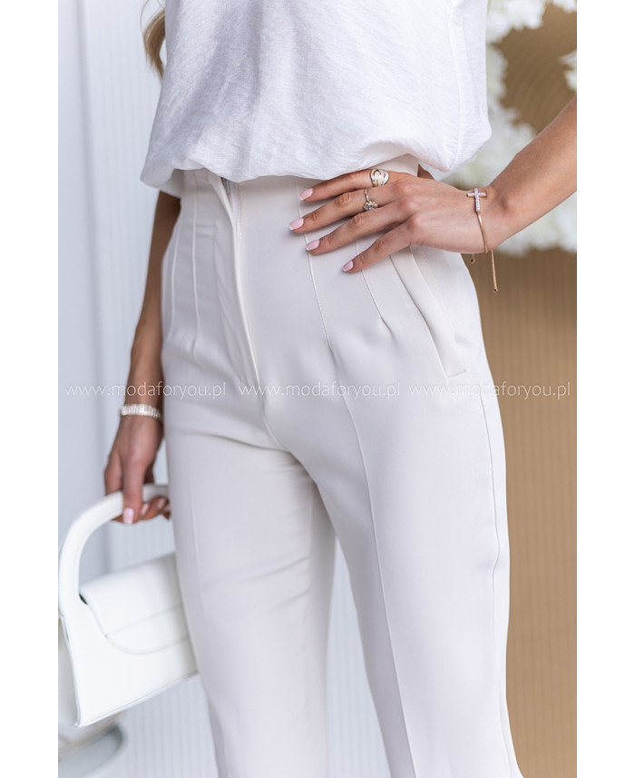 Spodnie Cygaretki Intel Jasny Beż