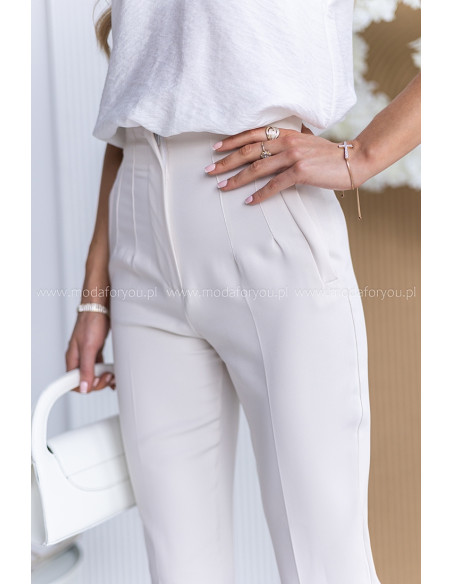 Spodnie Cygaretki Intel Jasny Beż