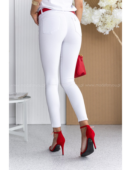 Spodnie Golden Białe