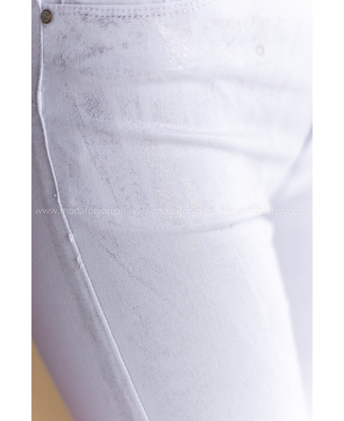 Spodnie Golden Białe