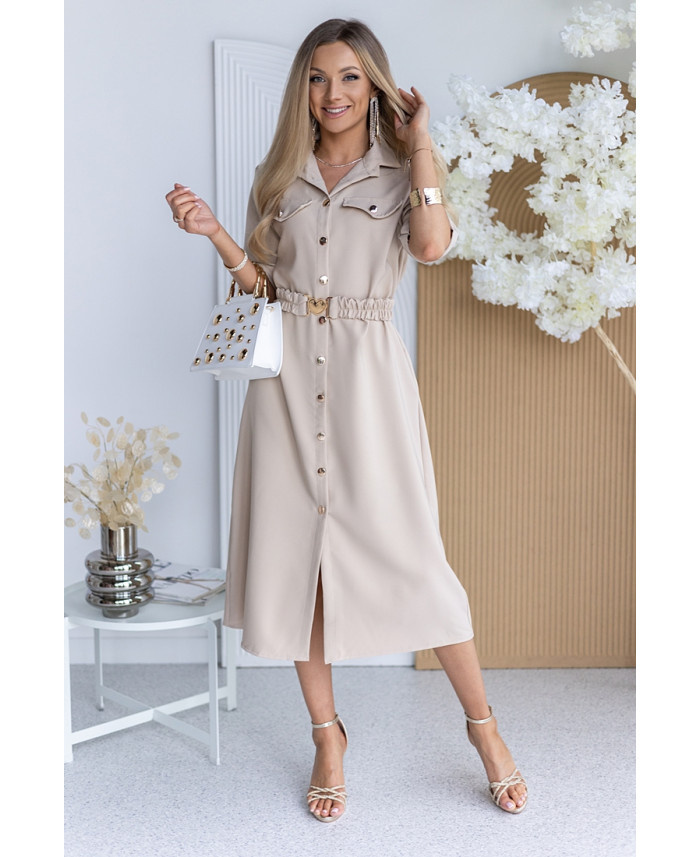 Sukienka Gall Beżowa