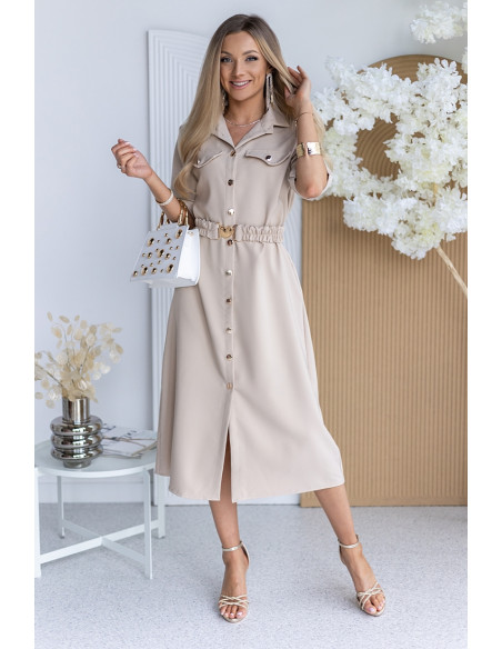 Sukienka Gall Beżowa