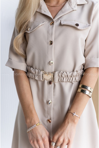 Sukienka Gall Beżowa 2