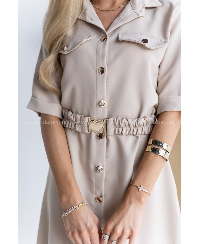 Sukienka Gall Beżowa